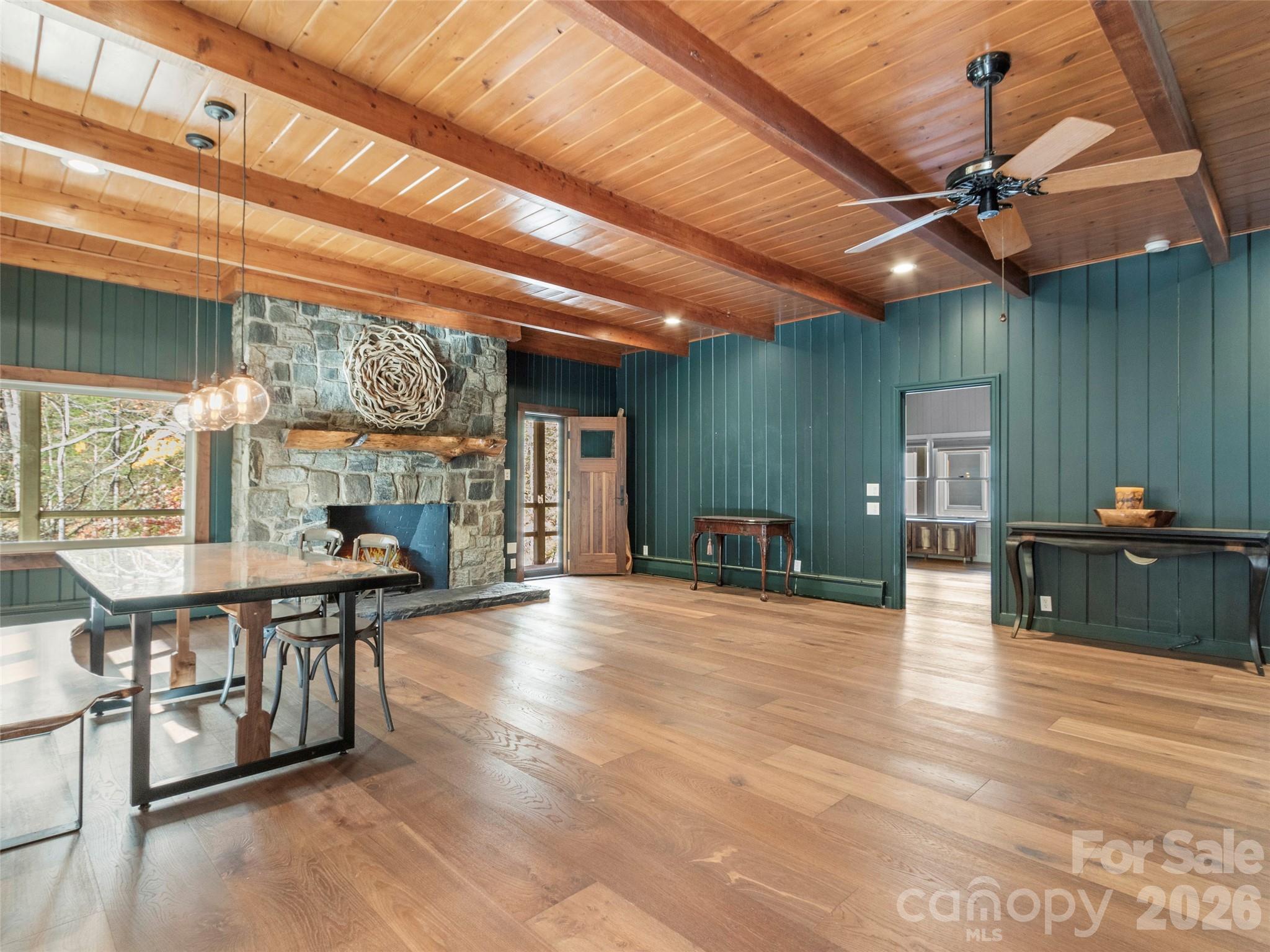 Main house living room - 191 N Fork Road, Burnsville