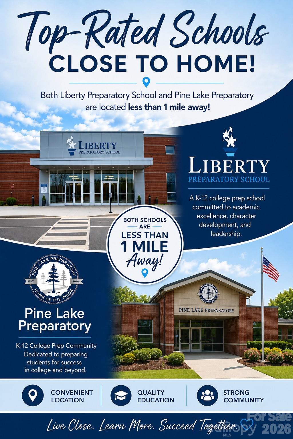 2 Prep Schools located Close by - 166 Stibbs Cross Road, Mooresville
