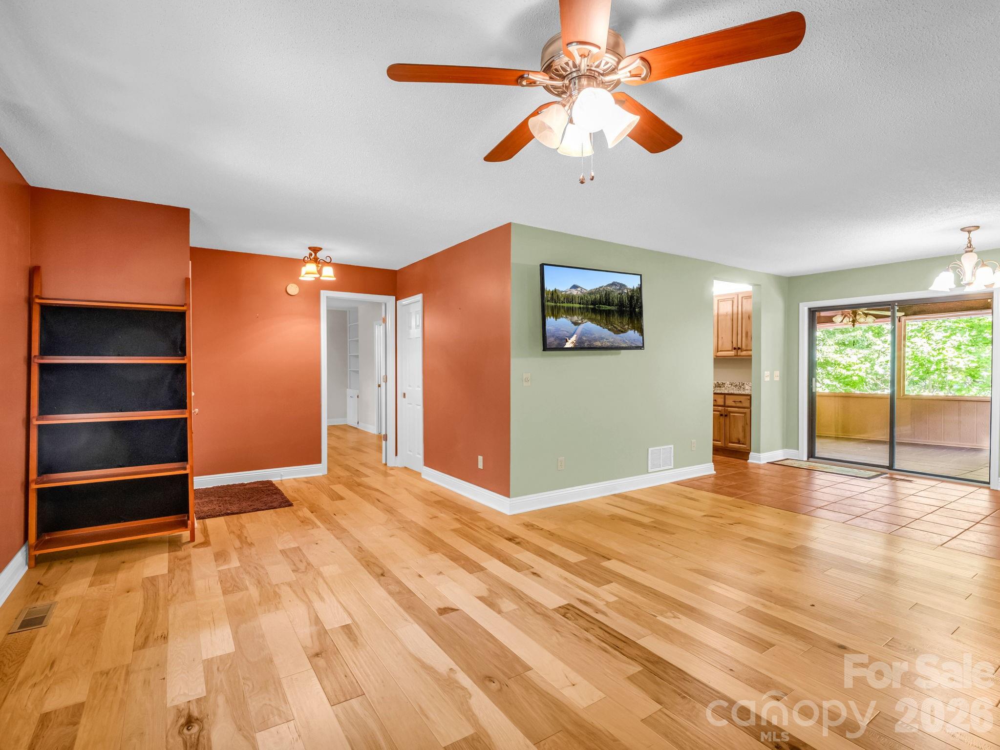 Living Room & Dining Area - 156 Deer Run, Hendersonville