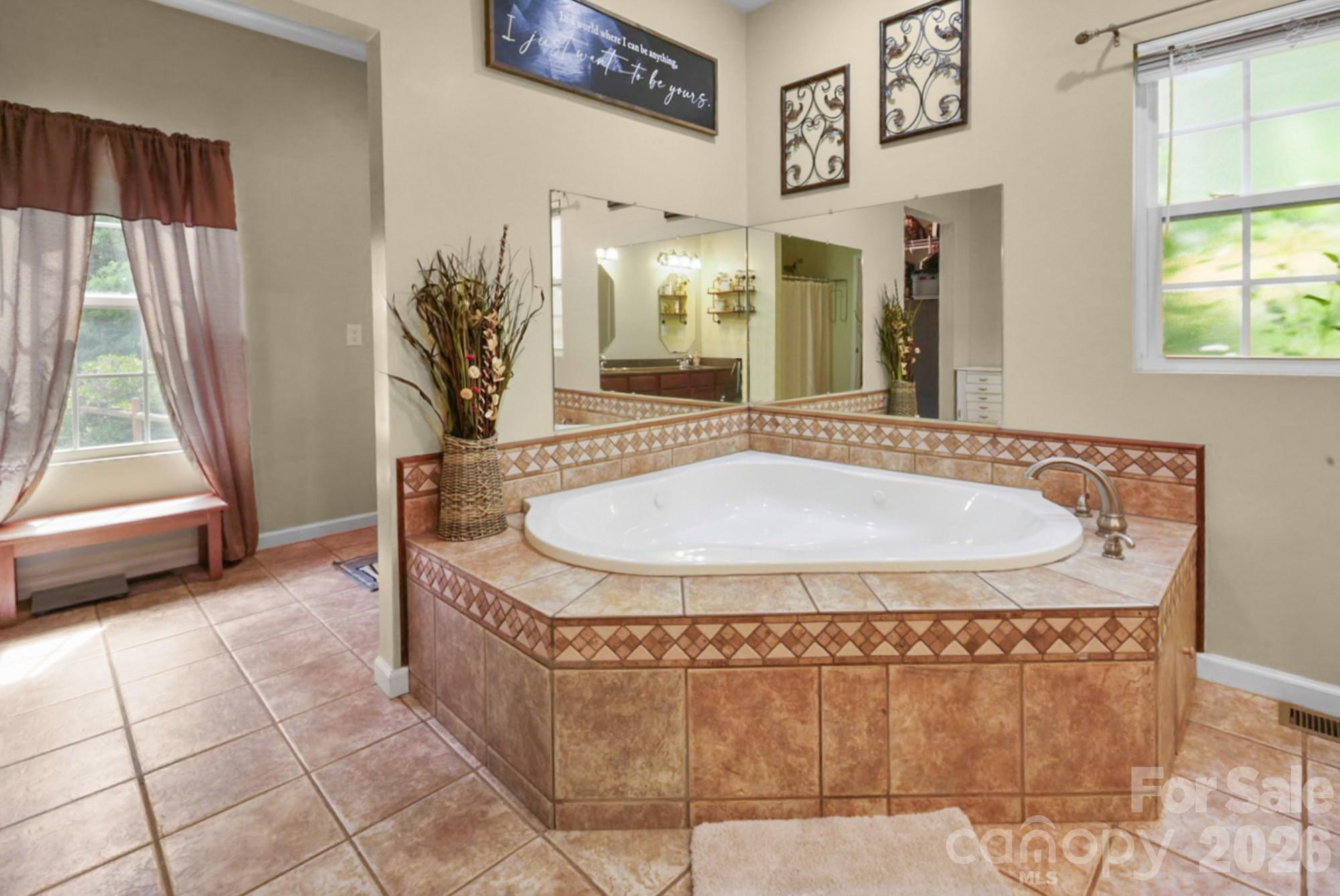 Primary Bathroom - 90 King Road, Weaverville