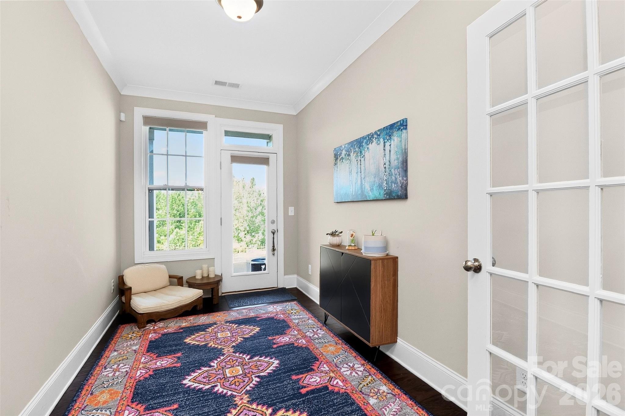 French Doors to Study/Yoga Studio - 115 Mint Avenue, Mooresville