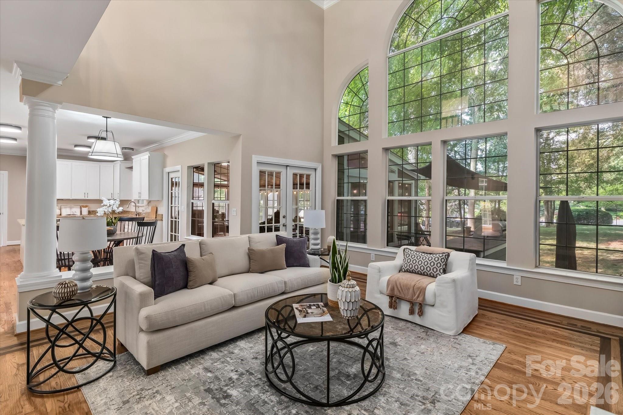 Family Room is open to the kitchen - 122 Lake Pine Road, Mooresville
