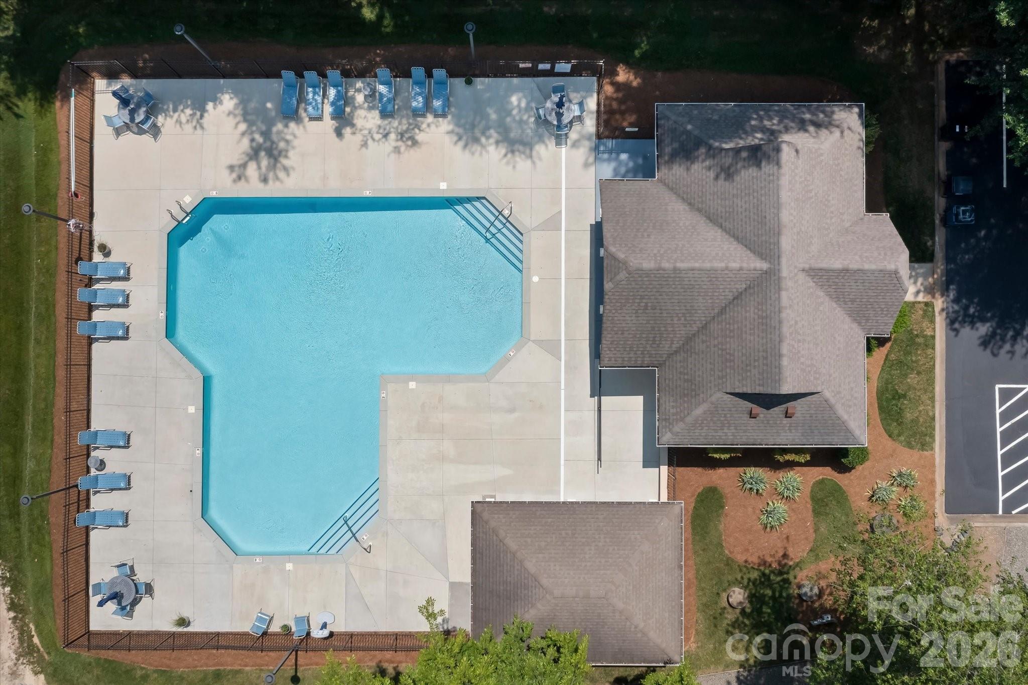 Community Pool from above - 122 Lake Pine Road, Mooresville