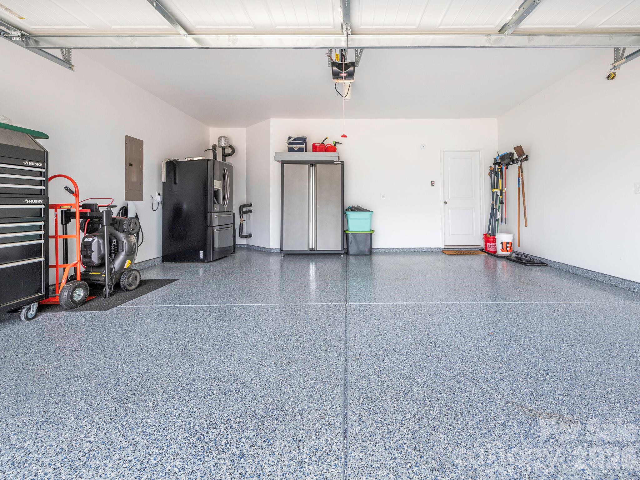 FINISHED 2CAR GARAGE, EPOXY FLOOR, TESLA CHARGER - 388 Kennerly Center Drive, Mooresville
