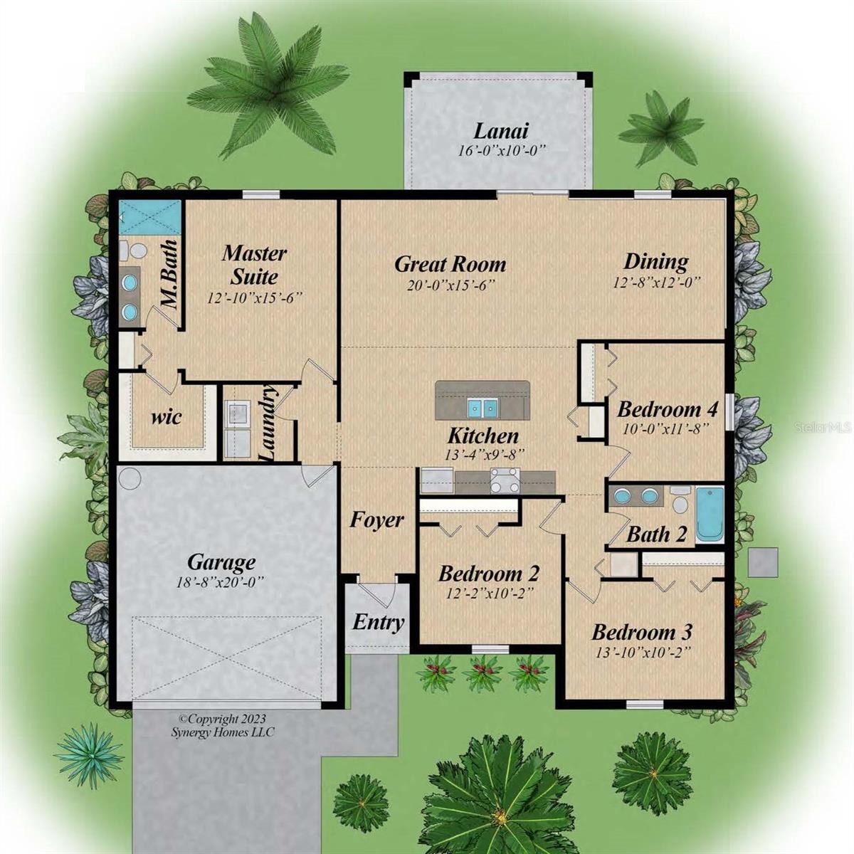 Floorplan with measurments - 18 FLAMINGO DR, PALM COAST