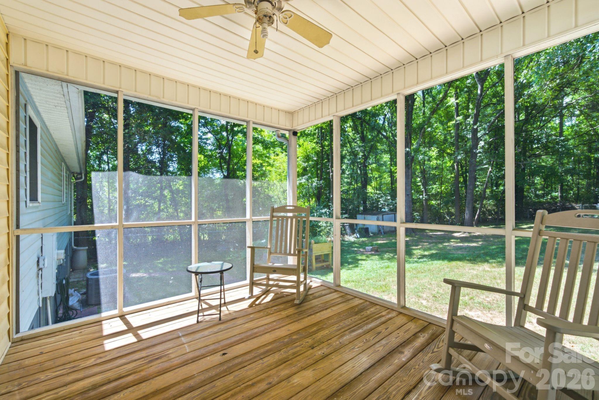 back porch - 1949 Ridge Road, Clover
