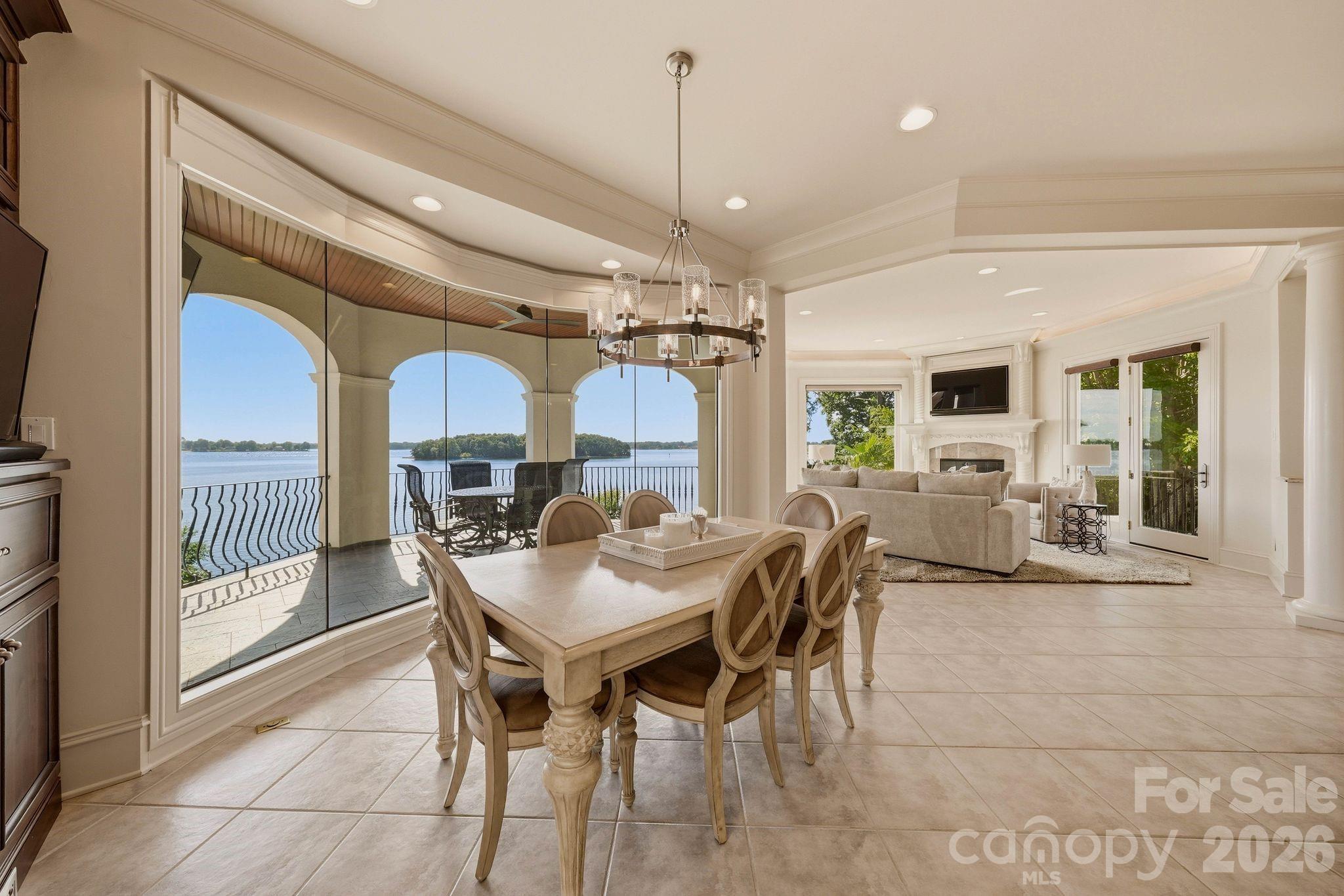 Morning room overlooking the lake. - 16920 Harbor Master Cove, Cornelius