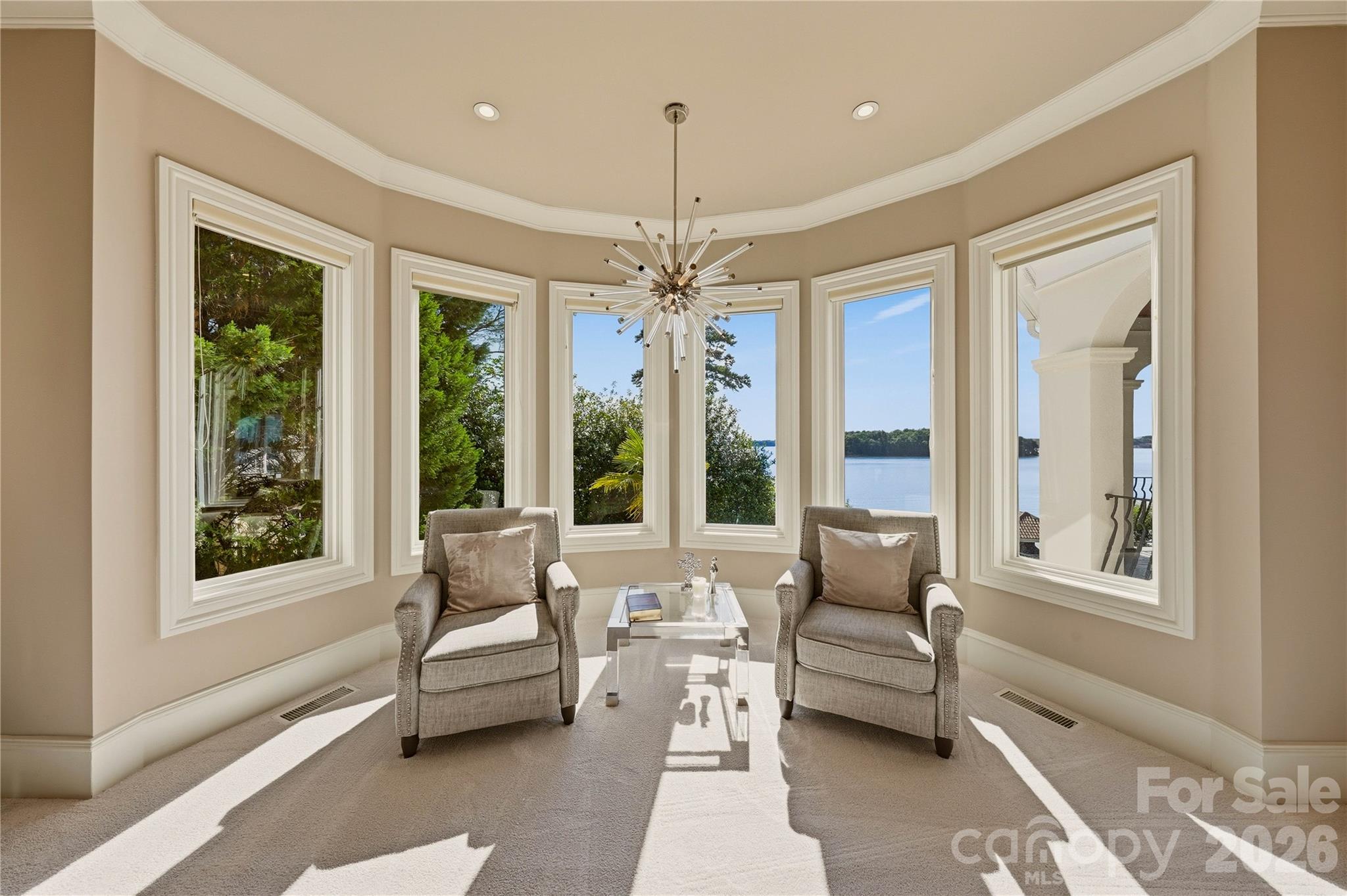 Primary suite sitting area. - 16920 Harbor Master Cove, Cornelius