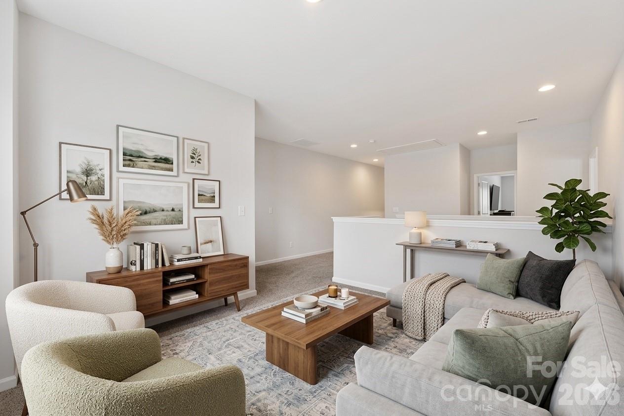 virtually staged loft - 346 W Waterlynn Road, Mooresville