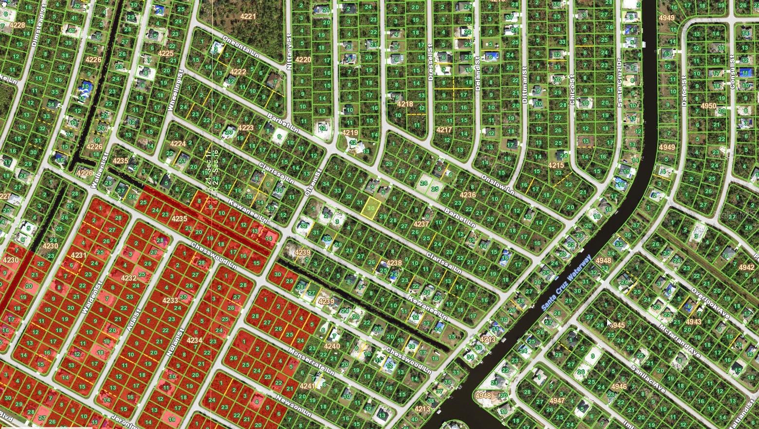 Wider view of the heighborhood. - 14114 CLARISSA LN, PORT CHARLOTTE
