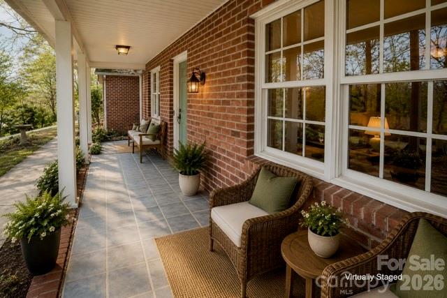 Front porch virtually staged - 1421 Windsor Street NE, Lenoir