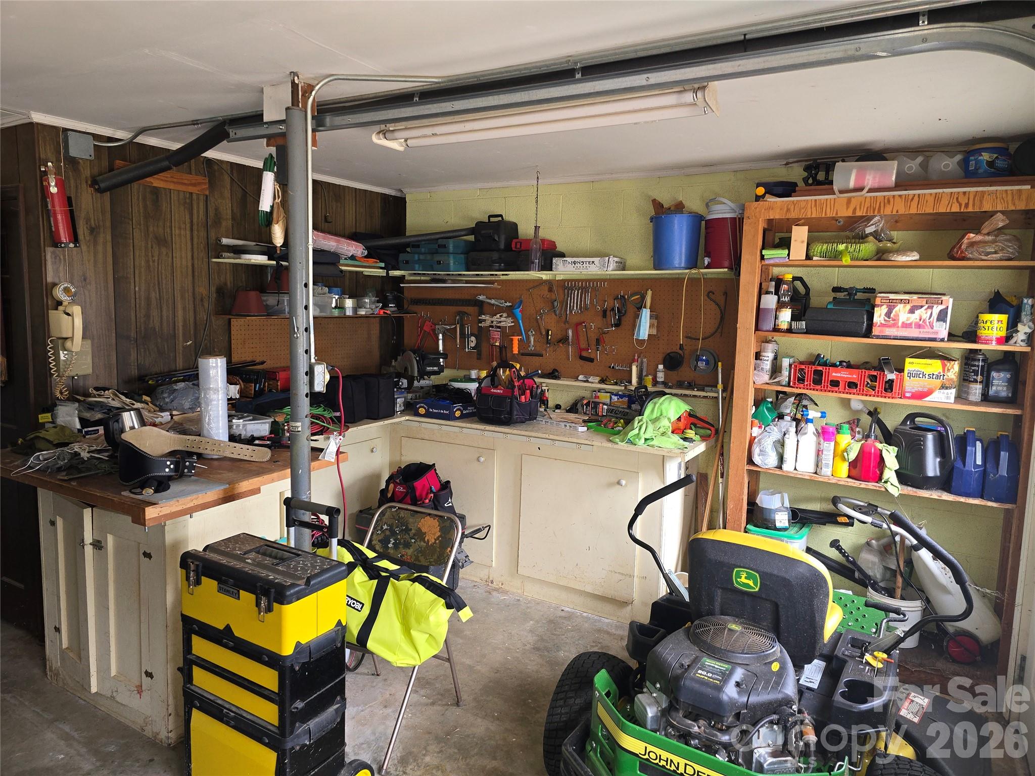 Workshop Area in Garage - 5760 Valley Field Road, Hickory