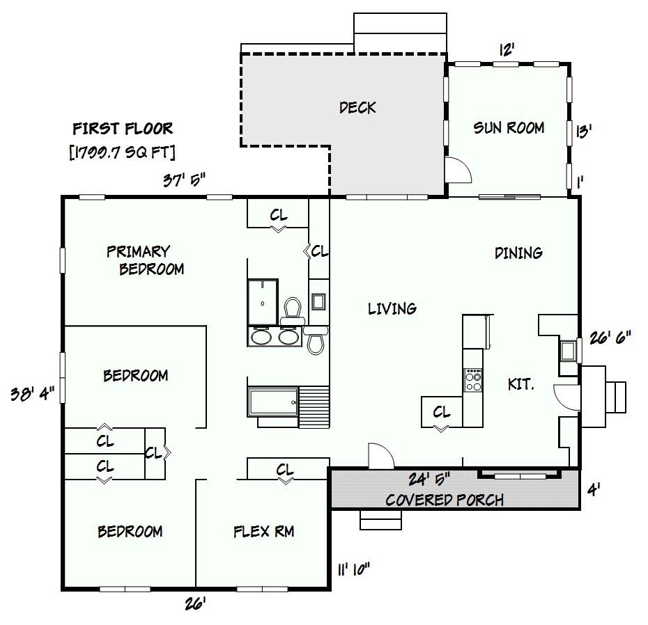 Floor Plan - 5760 Valley Field Road, Hickory