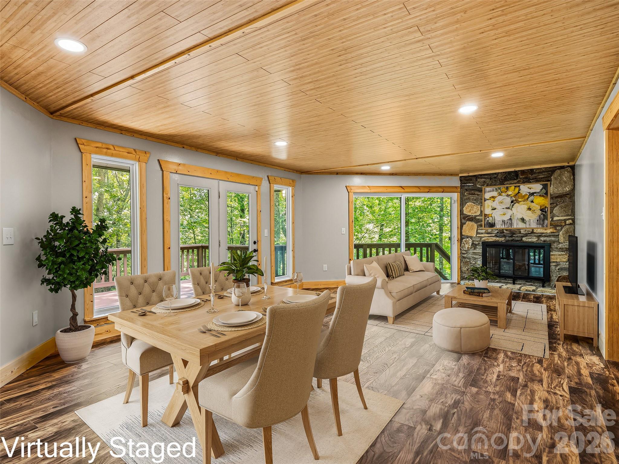 virtually staged - 785 Pisgah Forest Drive, Pisgah Forest