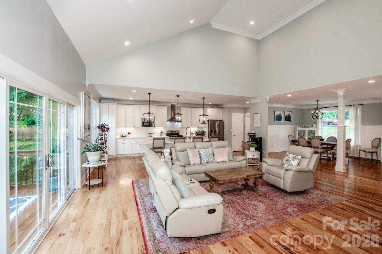 Large sliding glass doors let in so much light - 155 Wood Acre Drive, Mooresville