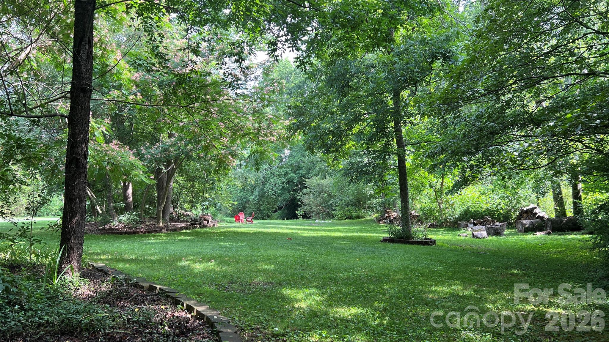 backyard retreat area - 119 Country Meadow Lane, Kings Mountain