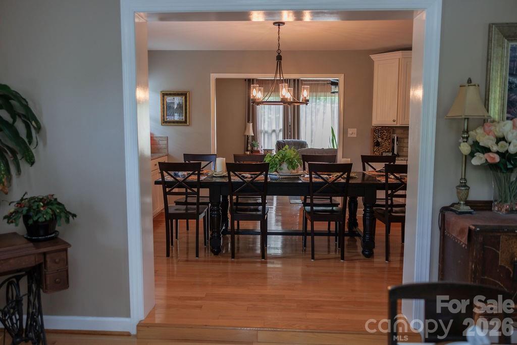 Dining room with great sight lines - 119 Country Meadow Lane, Kings Mountain