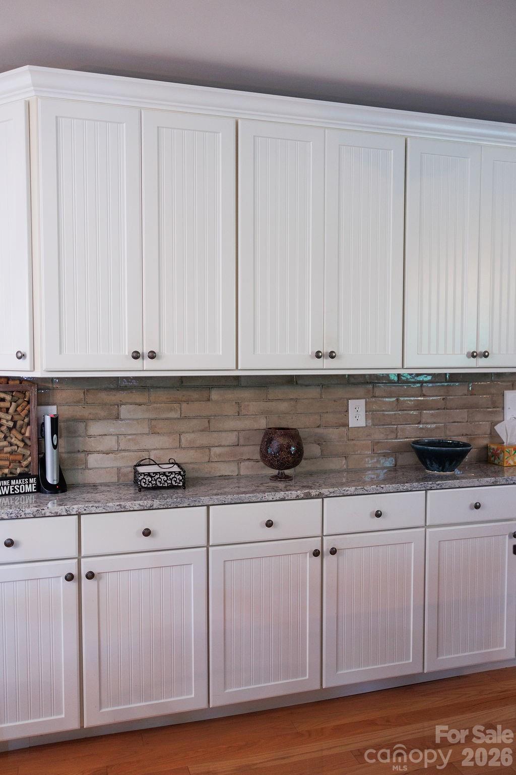 Kitchen cabinets with tile and granite - 119 Country Meadow Lane, Kings Mountain