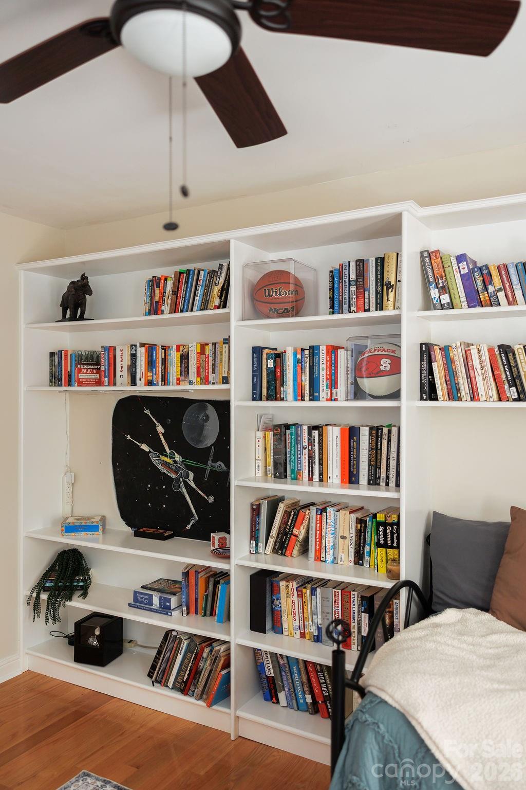 Bedroom 2 with built-in shelves - 119 Country Meadow Lane, Kings Mountain