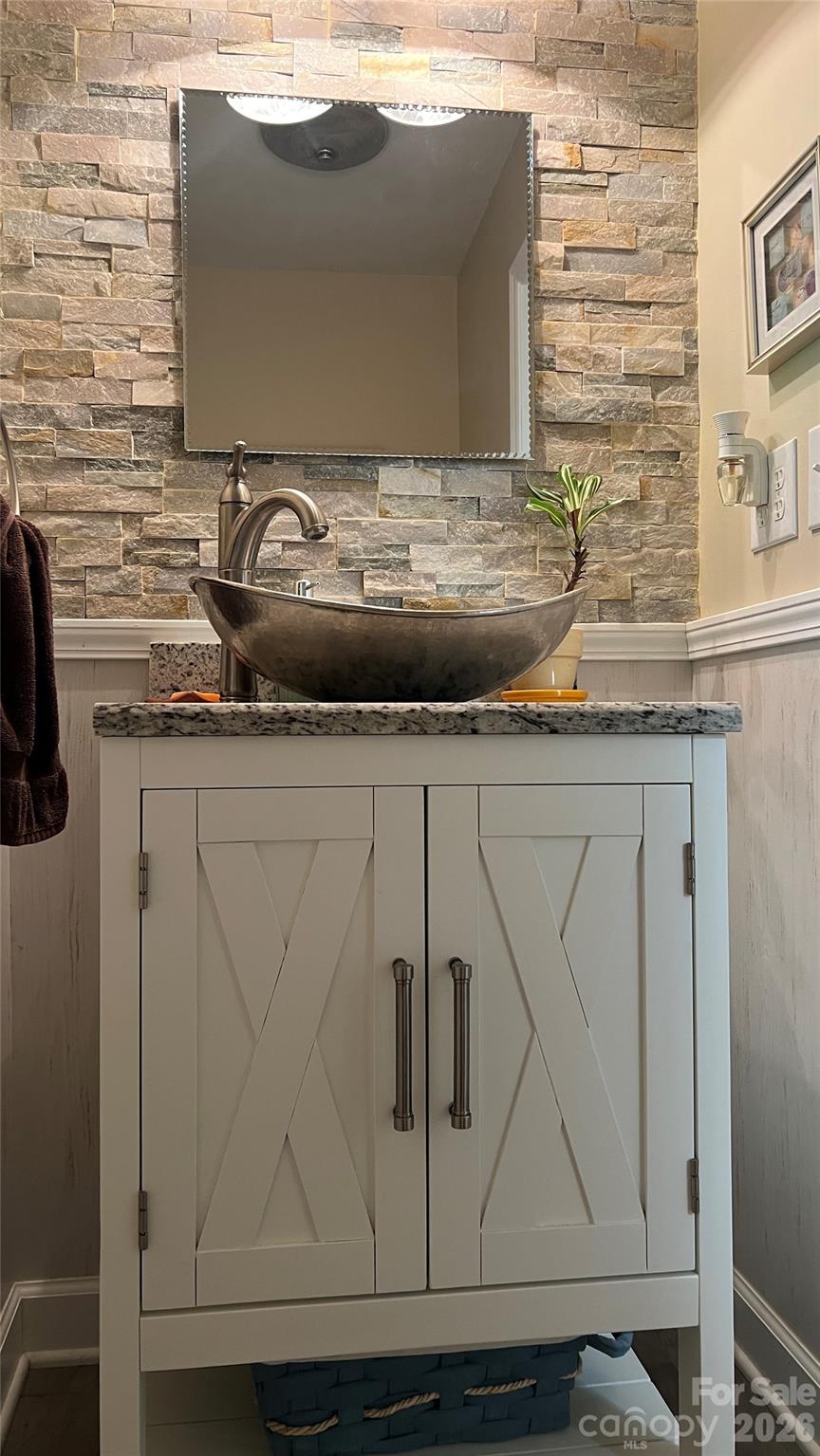 Lower level half bathroom - 119 Country Meadow Lane, Kings Mountain