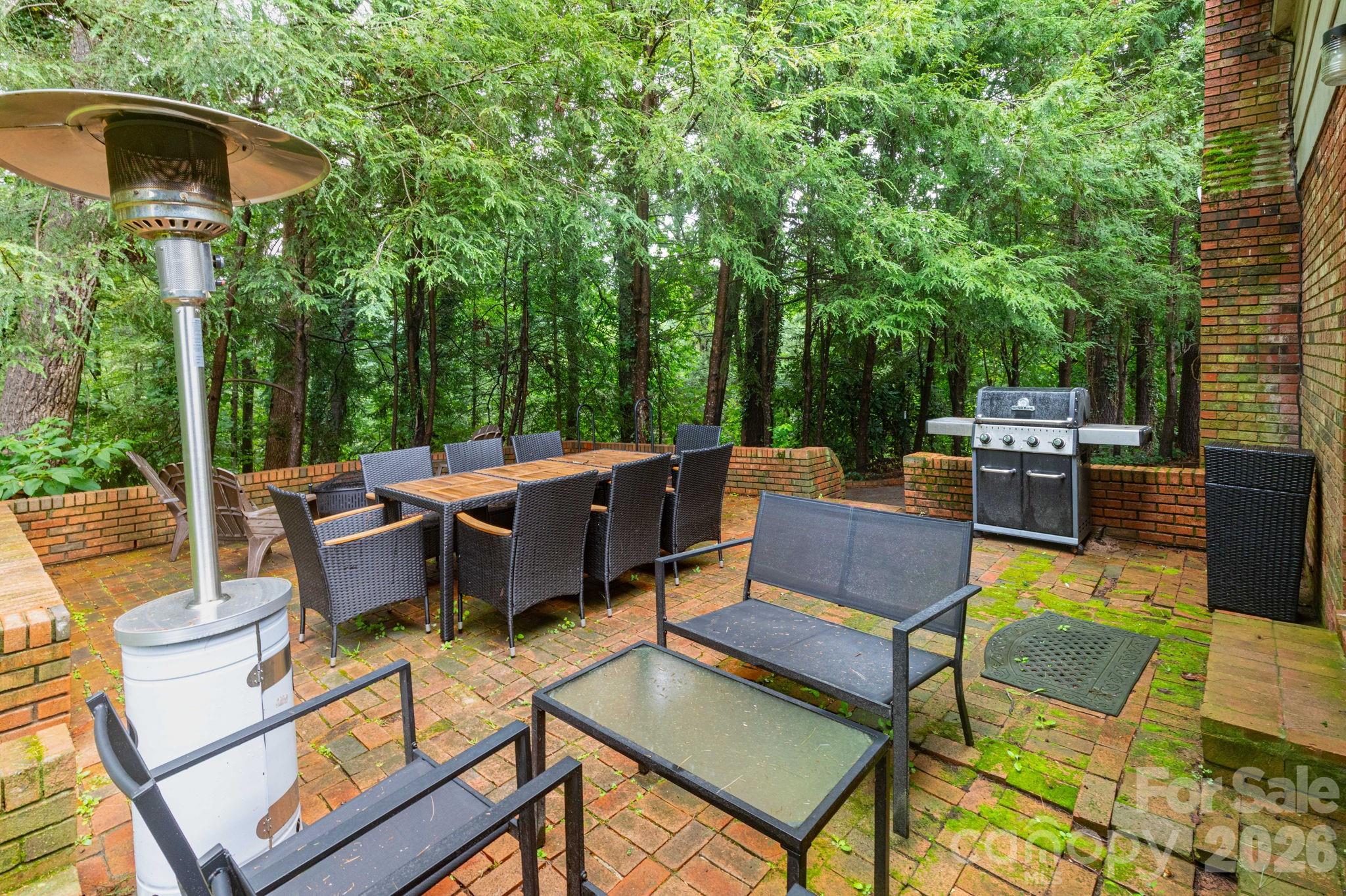Brick Patio - 936 Toxaway Drive, Hendersonville