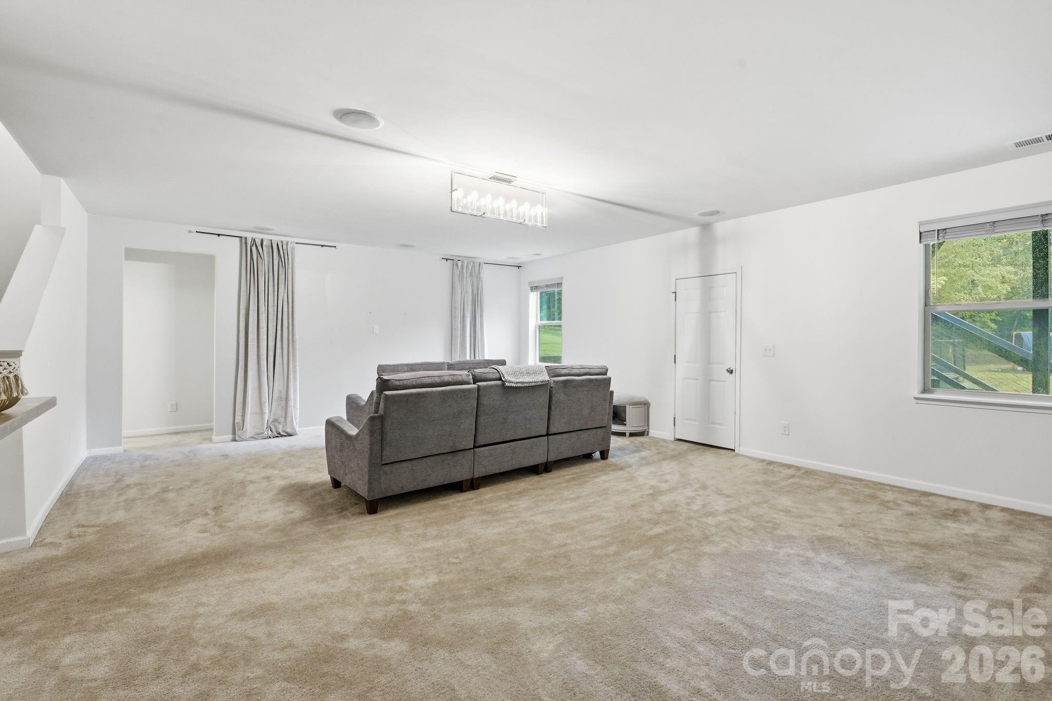 Walkout basement media room/ flex space - 4870 Summerside Drive, Lake Wylie
