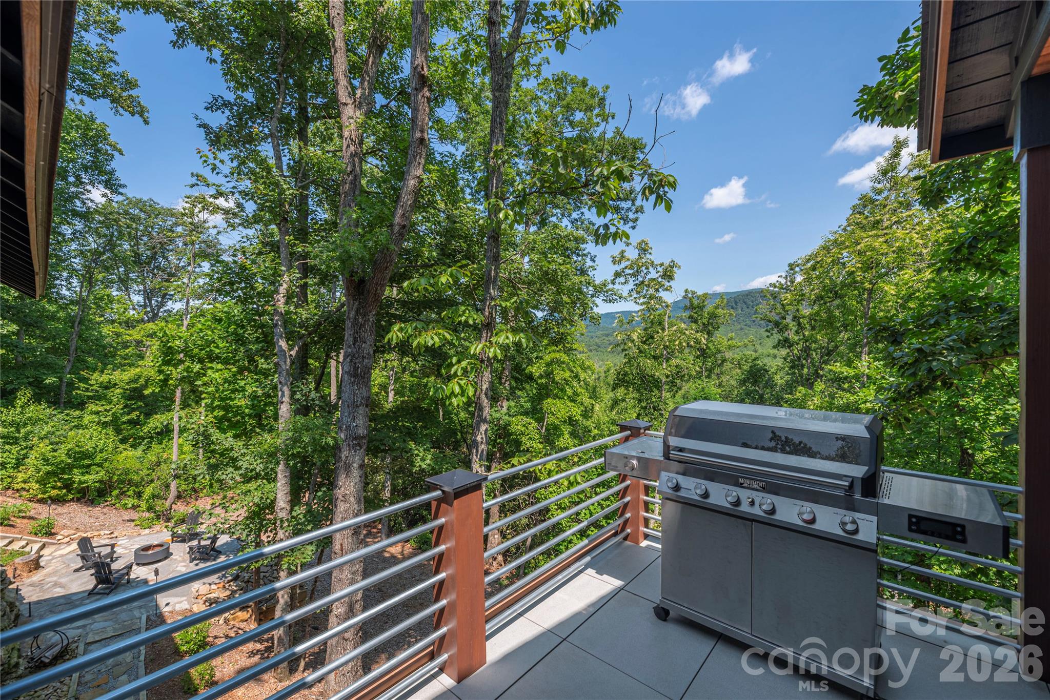 Gas grill with propane connected - 28 Garren View Drive, Fairview