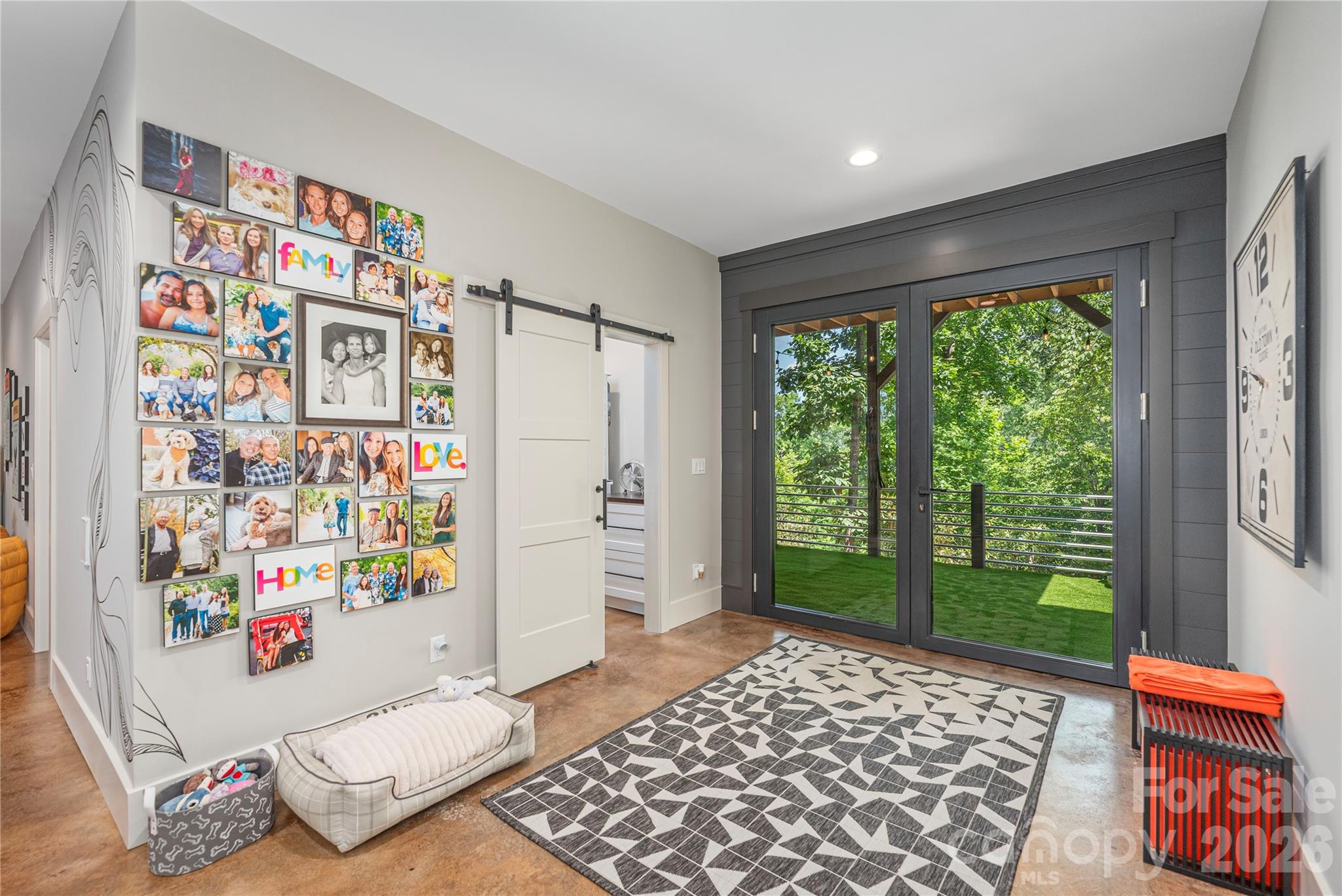 Doorway to lower deck and lower-level laundry area - 28 Garren View Drive, Fairview