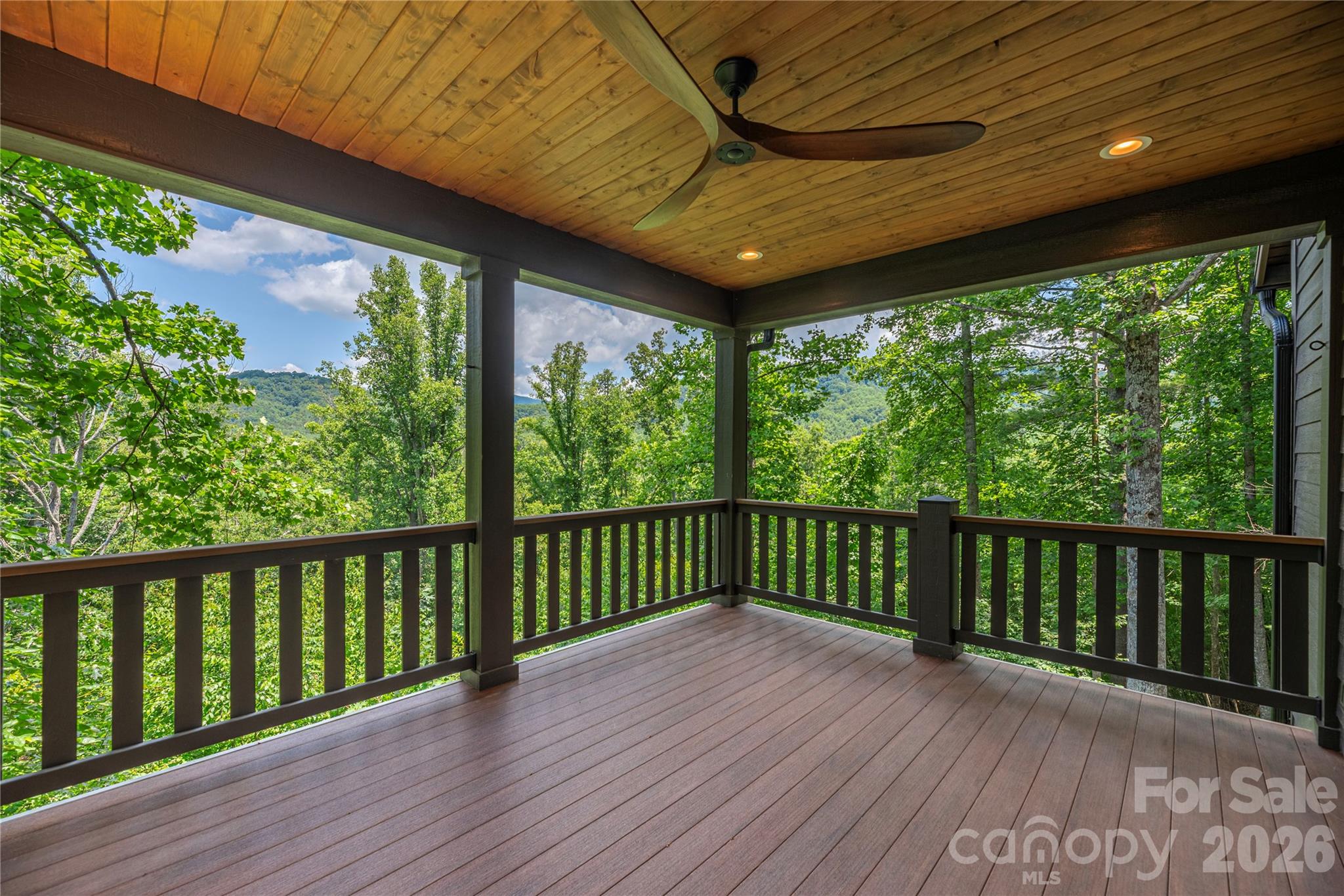 Upper deck with mountain views - 28 & 30 Garren View Drive, Fairview