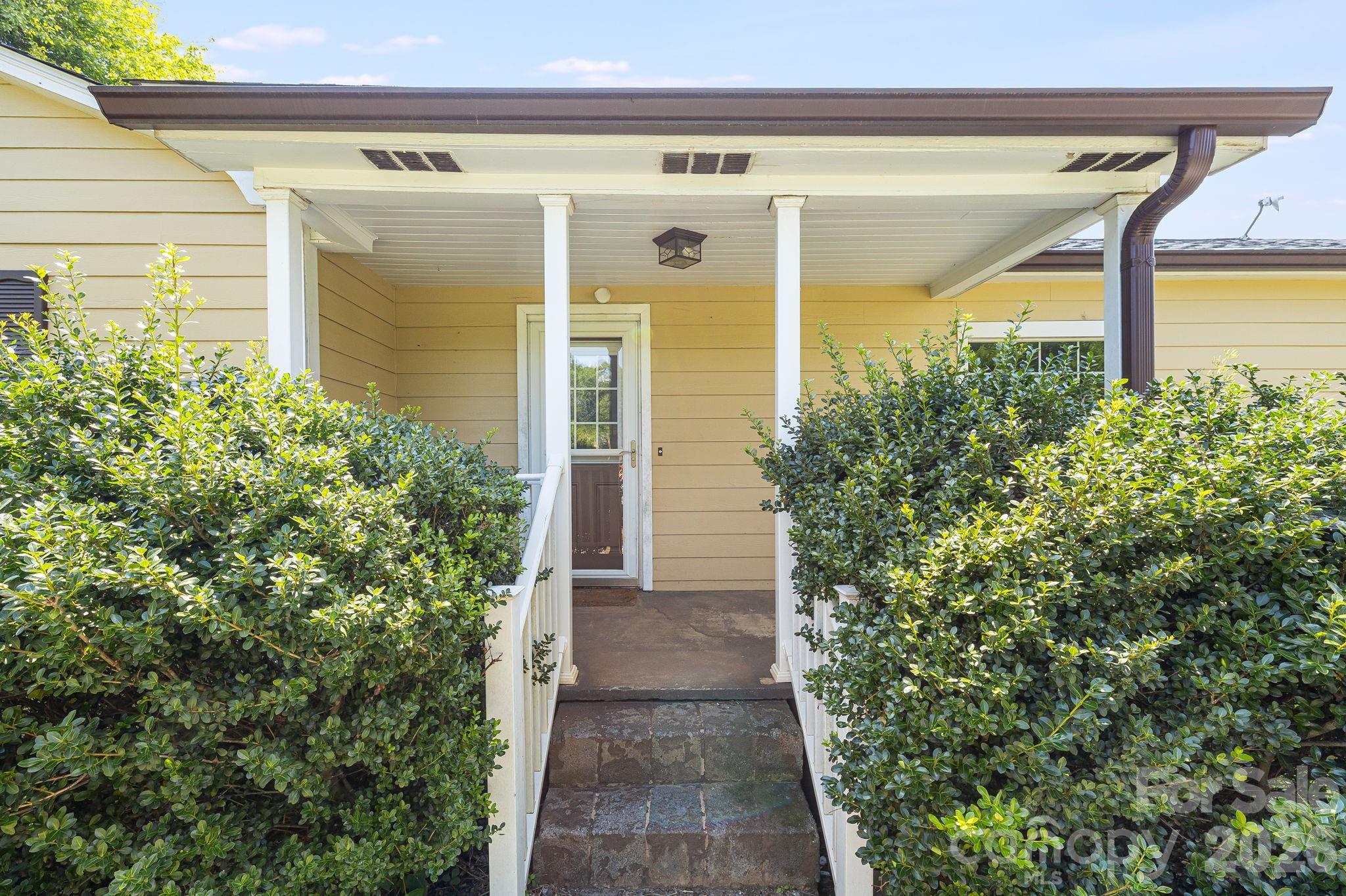 Front porch and entrance. - 111 Bible School Road, Lake Lure