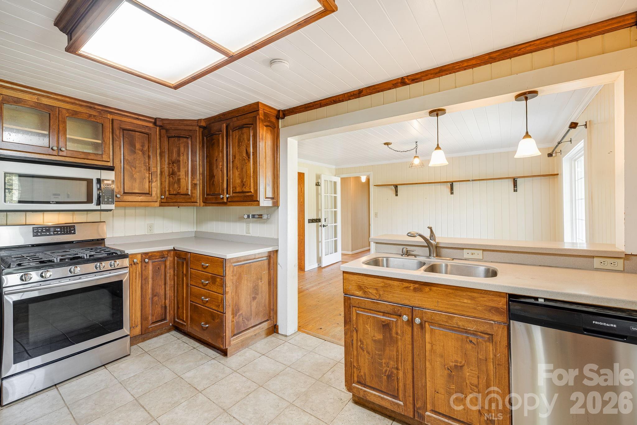 Kitchen w/ new dishwasher - 111 Bible School Road, Lake Lure