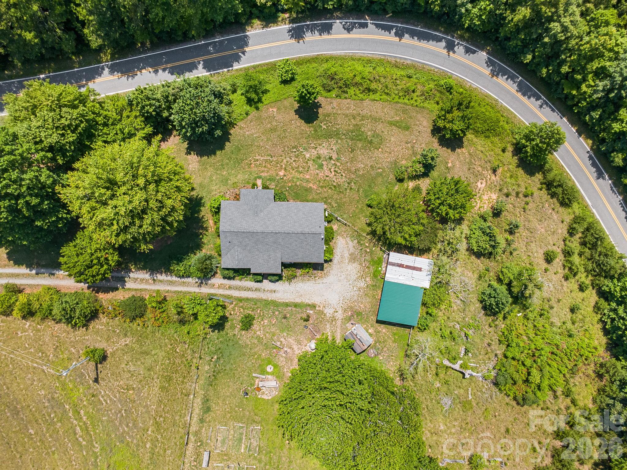aerial view of home - 111 Bible School Road, Lake Lure