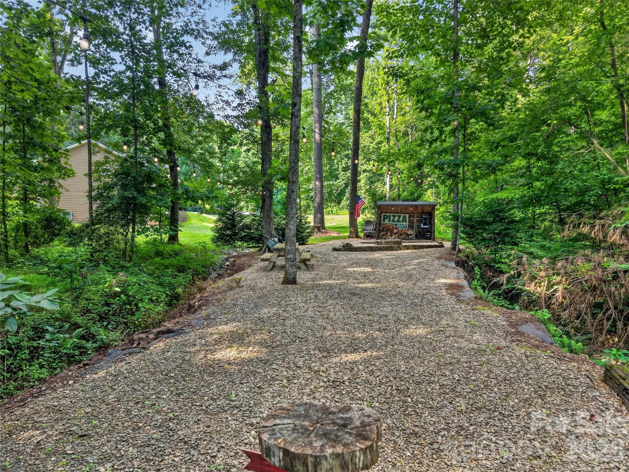 A dedicated wood shack to ensure dry firewood year around. - 290 Sweetwater Hills Drive, Hendersonville