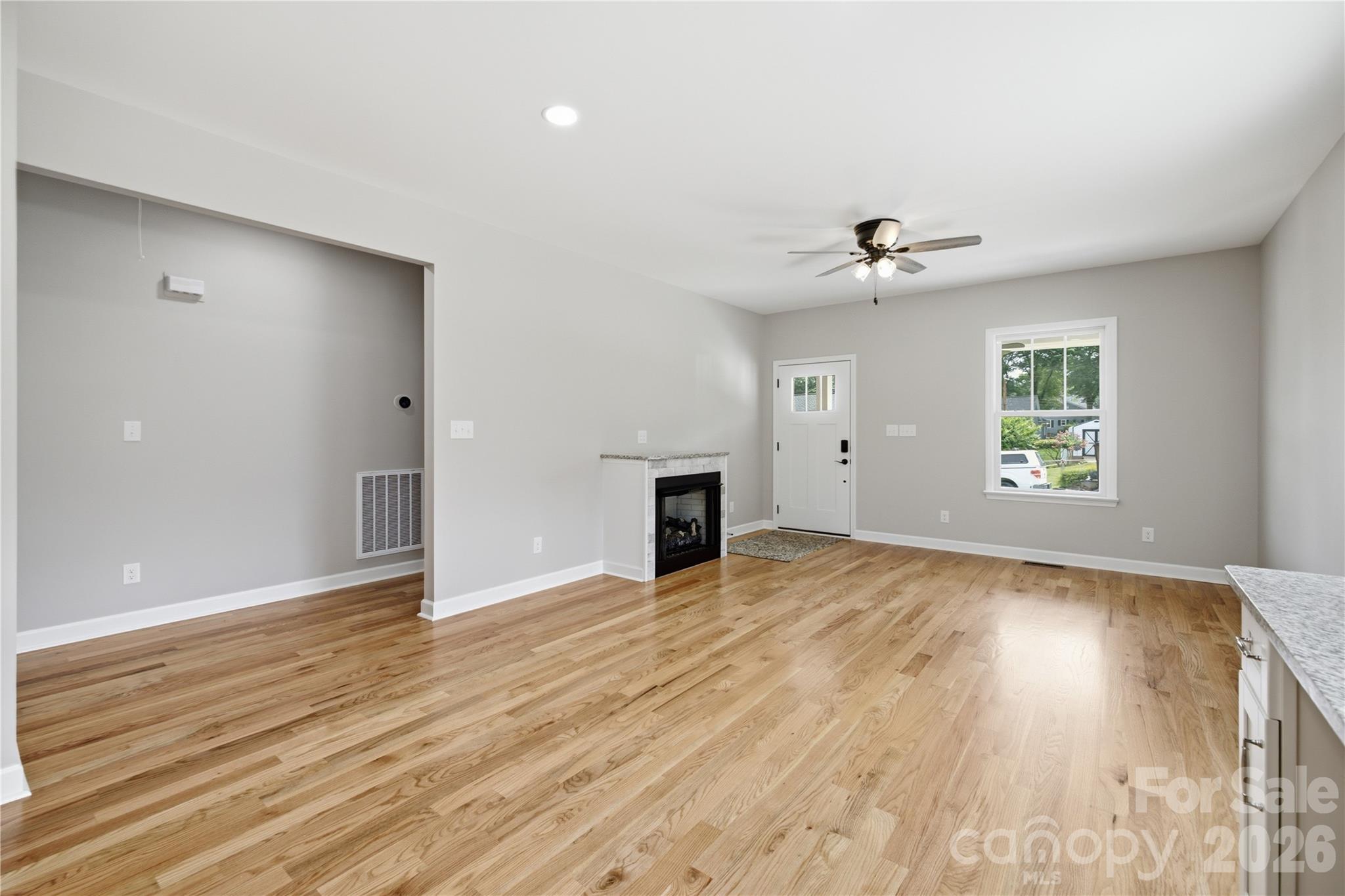 kiving area with entry to bedrooms - 404 Williamson Street, Fort Mill