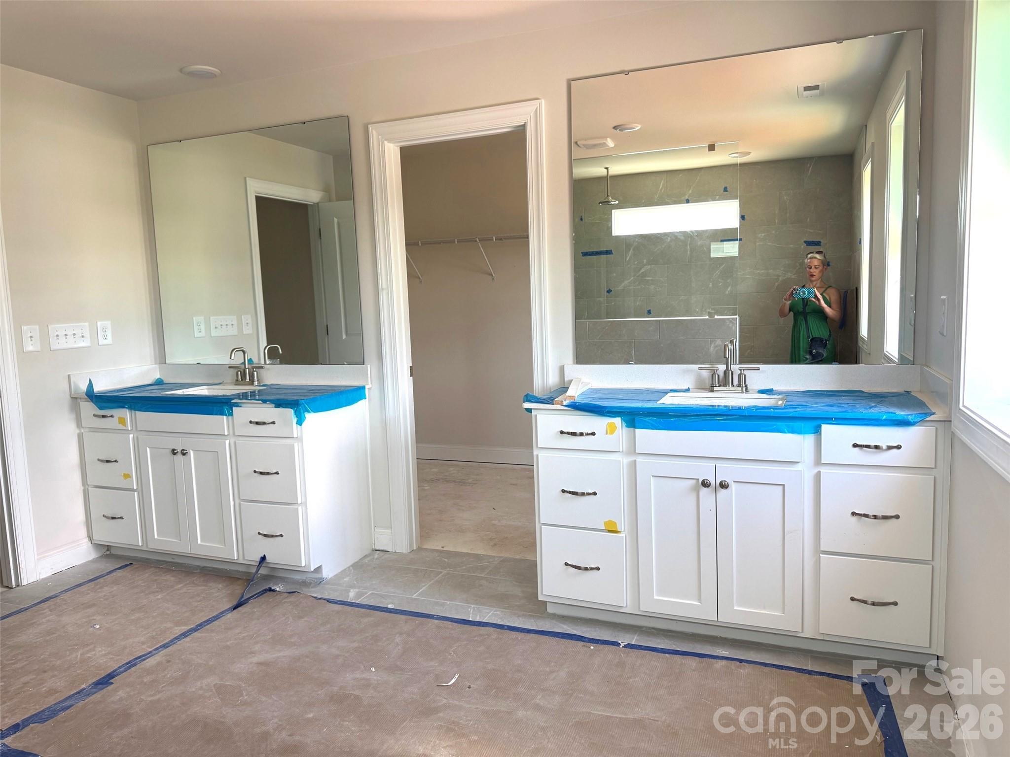 Primary Bath in Progress - 2517 Mabel Lane, Monroe