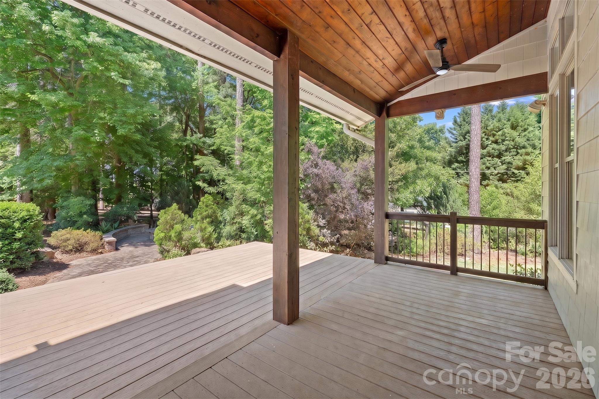 Extended Back Deck, furniture removed virtually - 236 Tuskarora Trail, Mooresville