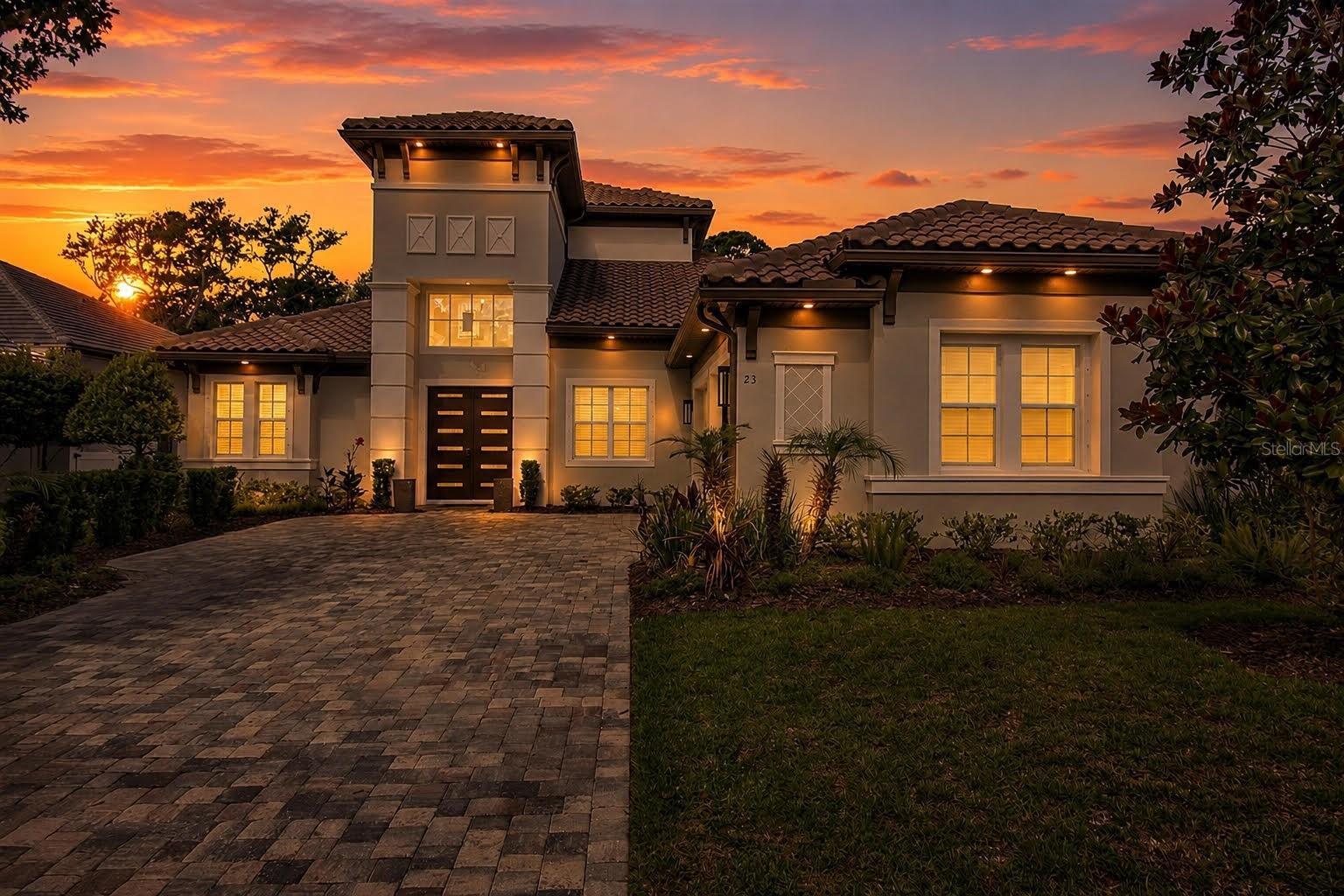 AI Generated twilight Photo - 23 N RIVERWALK DR, PALM COAST