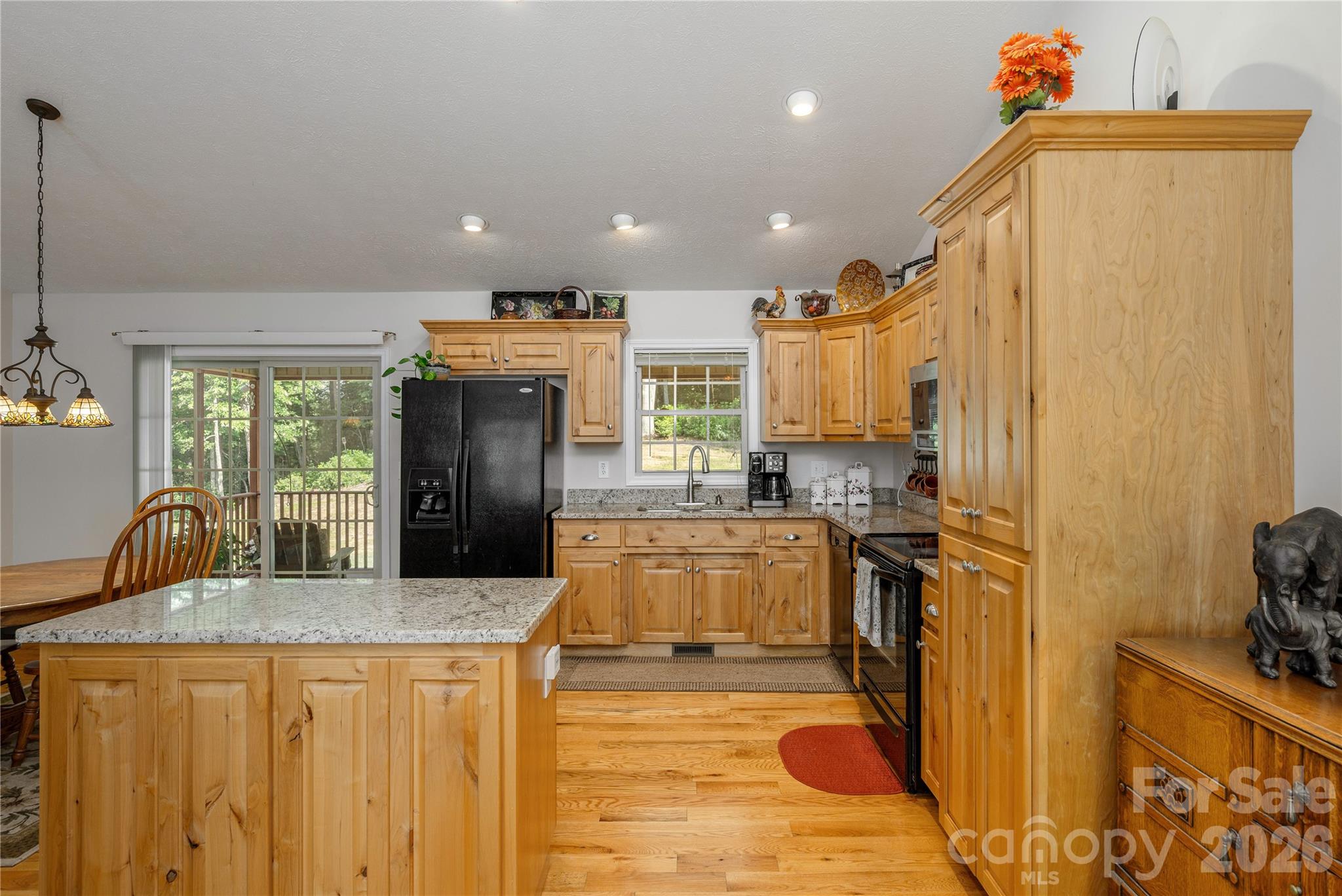 Spacious Kitchen, Island with granite countertops - 59 Smalltown Trail, Brevard