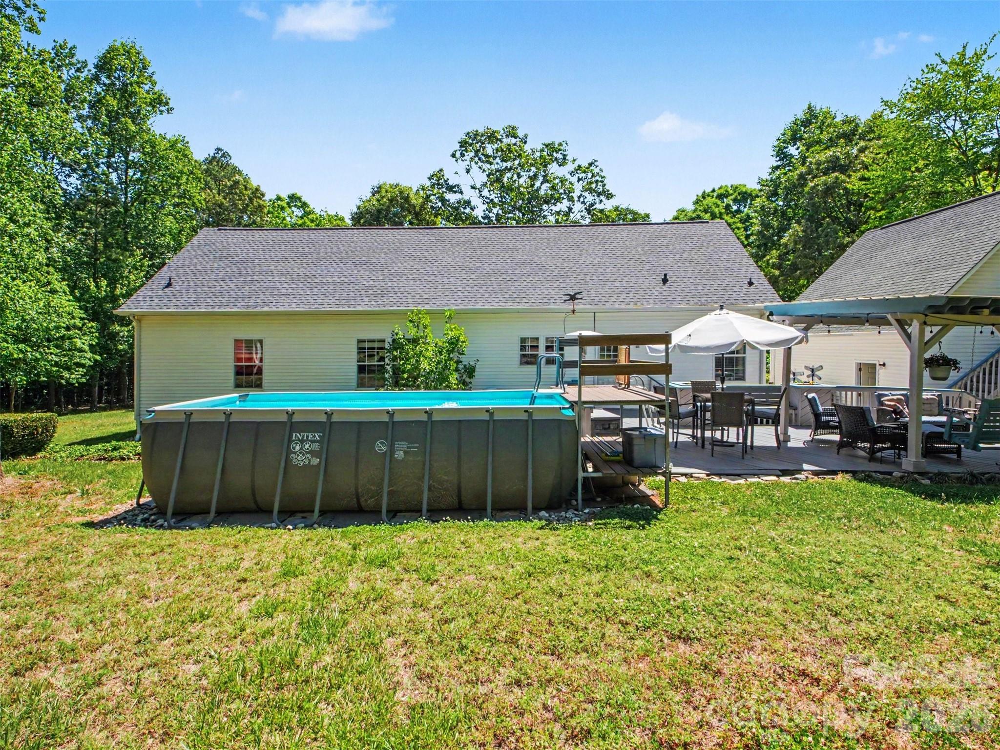 above ground salt water pool , pump and chlorinator replaced last year - 915 Ostwalt Amity Road, Statesville
