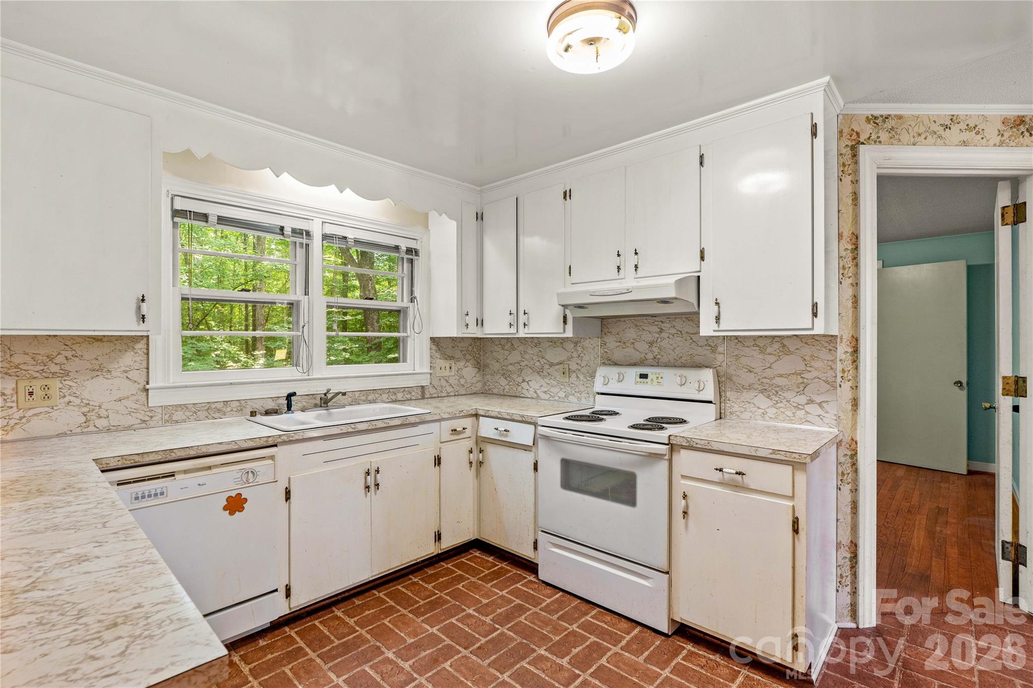 Adorable Kitchen with original Cast Iron sink!! Large Space in each room, excellent floorplan! - 155 Duck Creek Road, Troutman