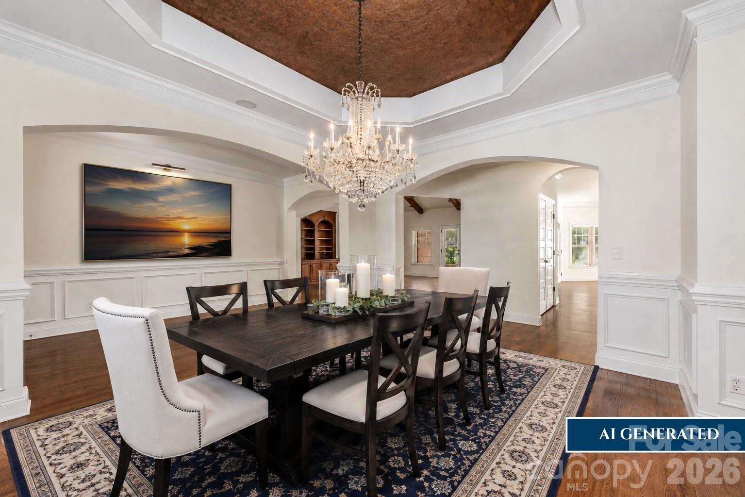 AI Generated - Virtual Lighting, Furniture & Decor. - 4709 Rockwood Drive, Waxhaw