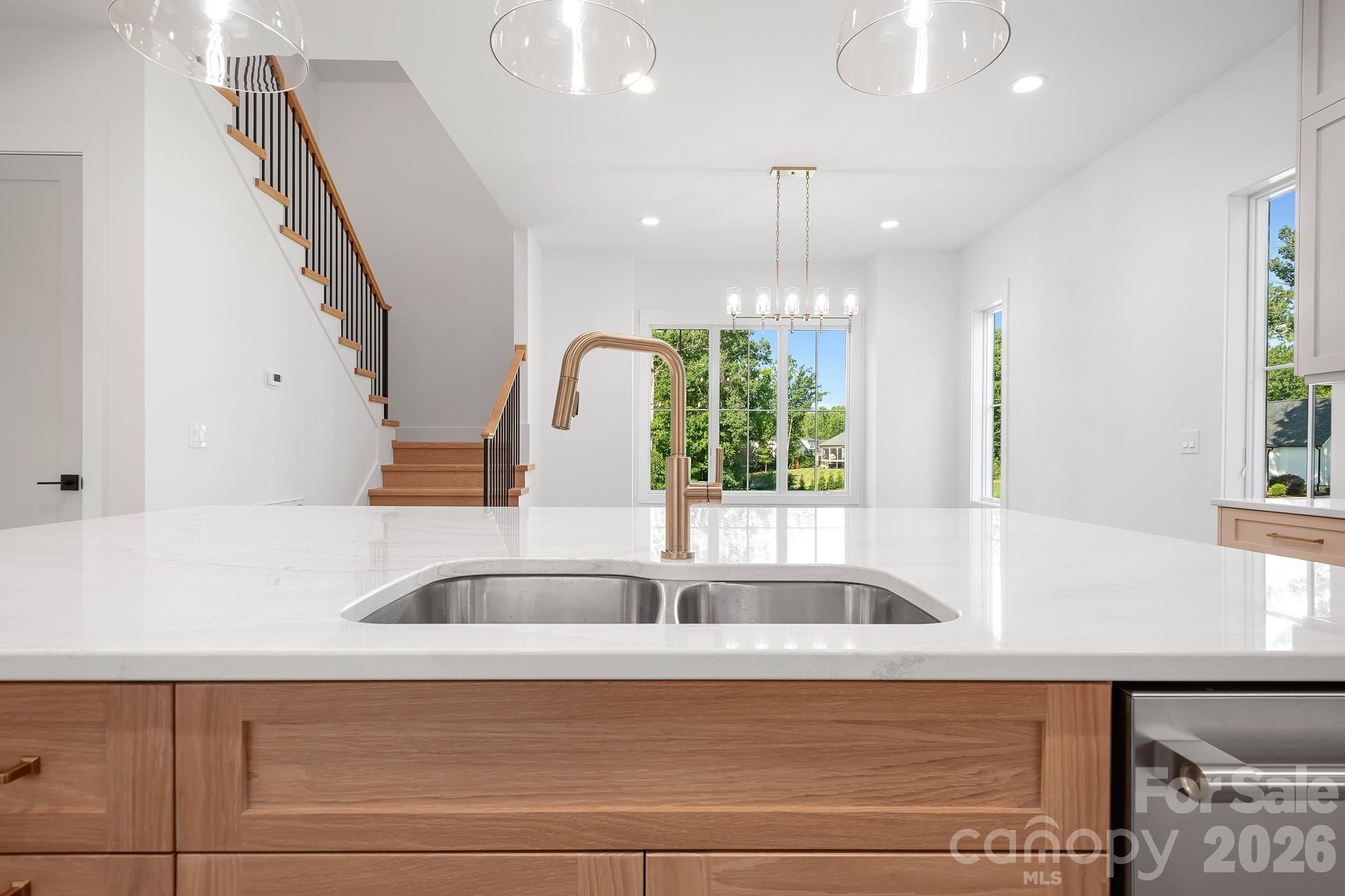 View of the park from the kitchen sink! - 126 Manorly Lane, Mooresville
