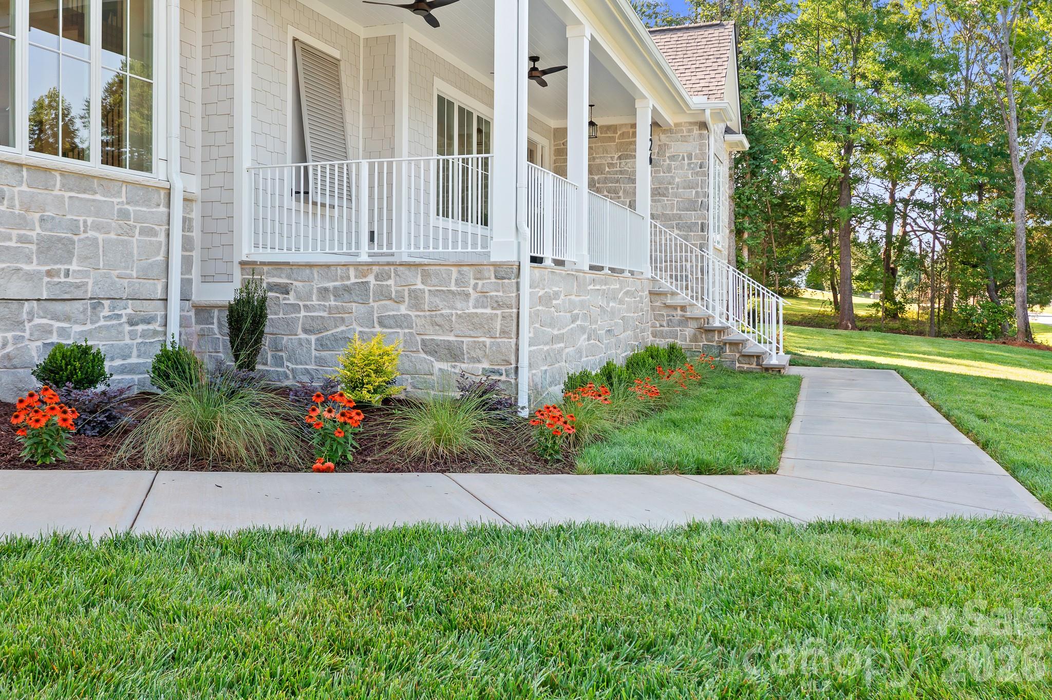 Beautiful Landscaping with in-ground irrigation - 126 Manorly Lane, Mooresville
