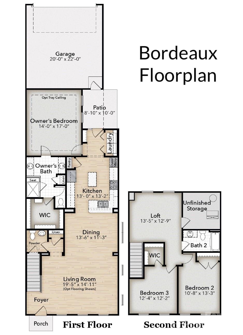 Bordeaux Floorplan - 10231 Rainier Trail Drive NW, Huntersville