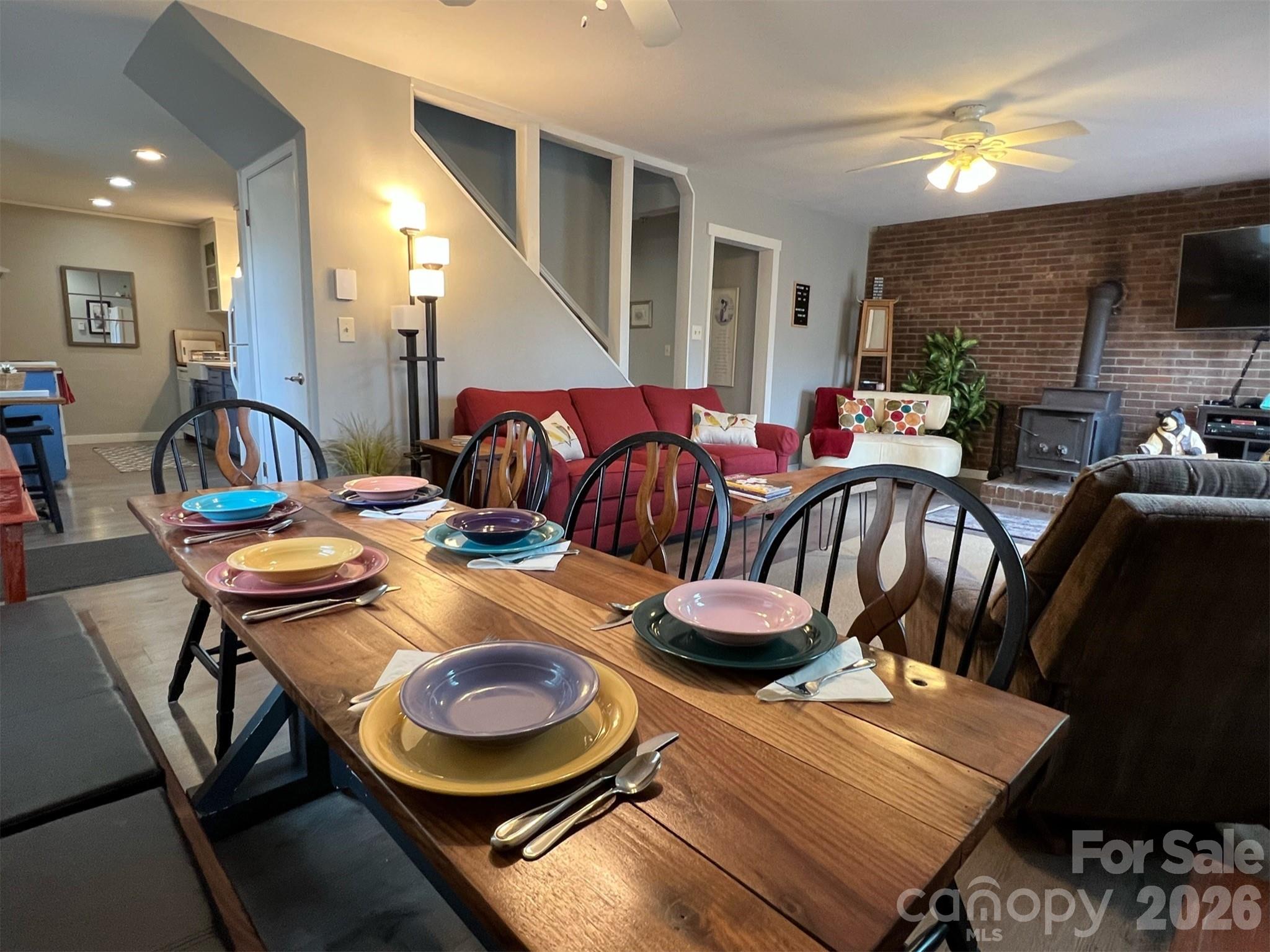 Dining Straight off the Kitchen - 95 Walker Cove Road, Black Mountain