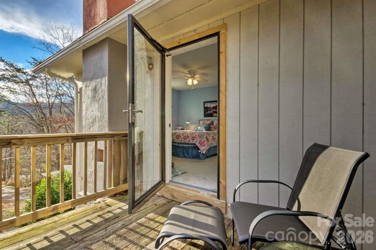 Private Deck for Primary Bedroom - 95 Walker Cove Road, Black Mountain