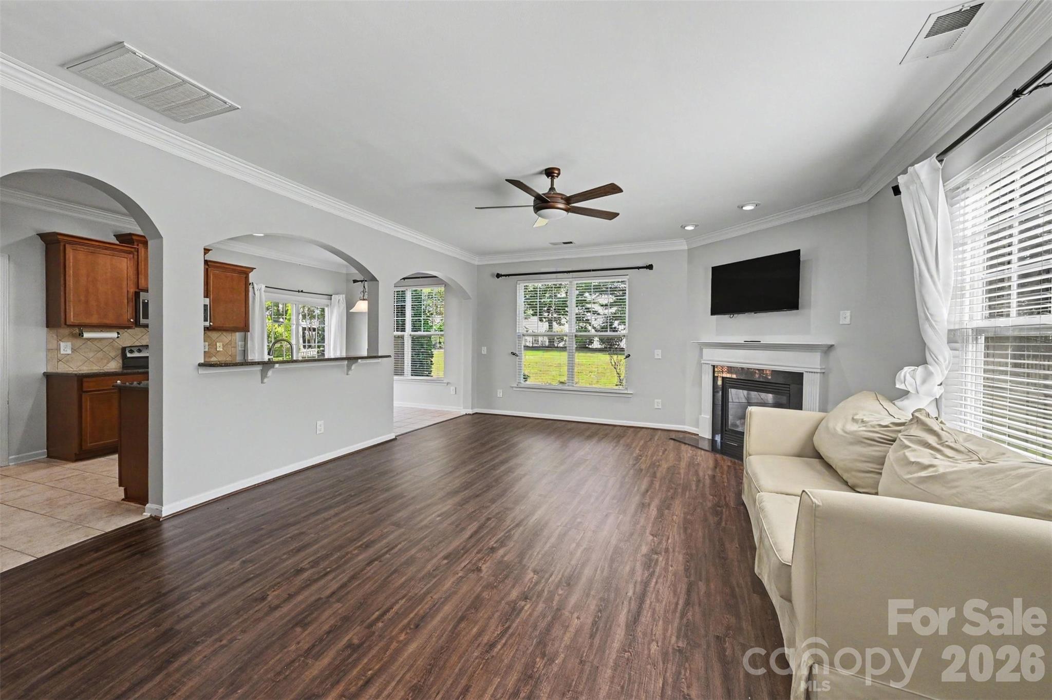 Living Room - 517 Stowe Road, Belmont