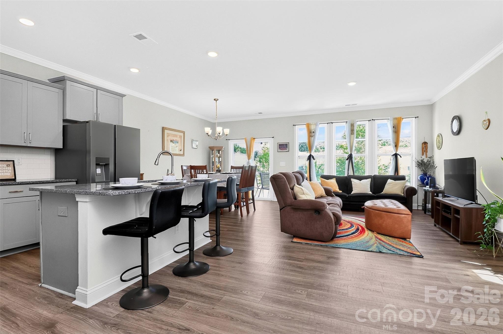 Bright and open main living area - 1019 Chicory Trace, Clover