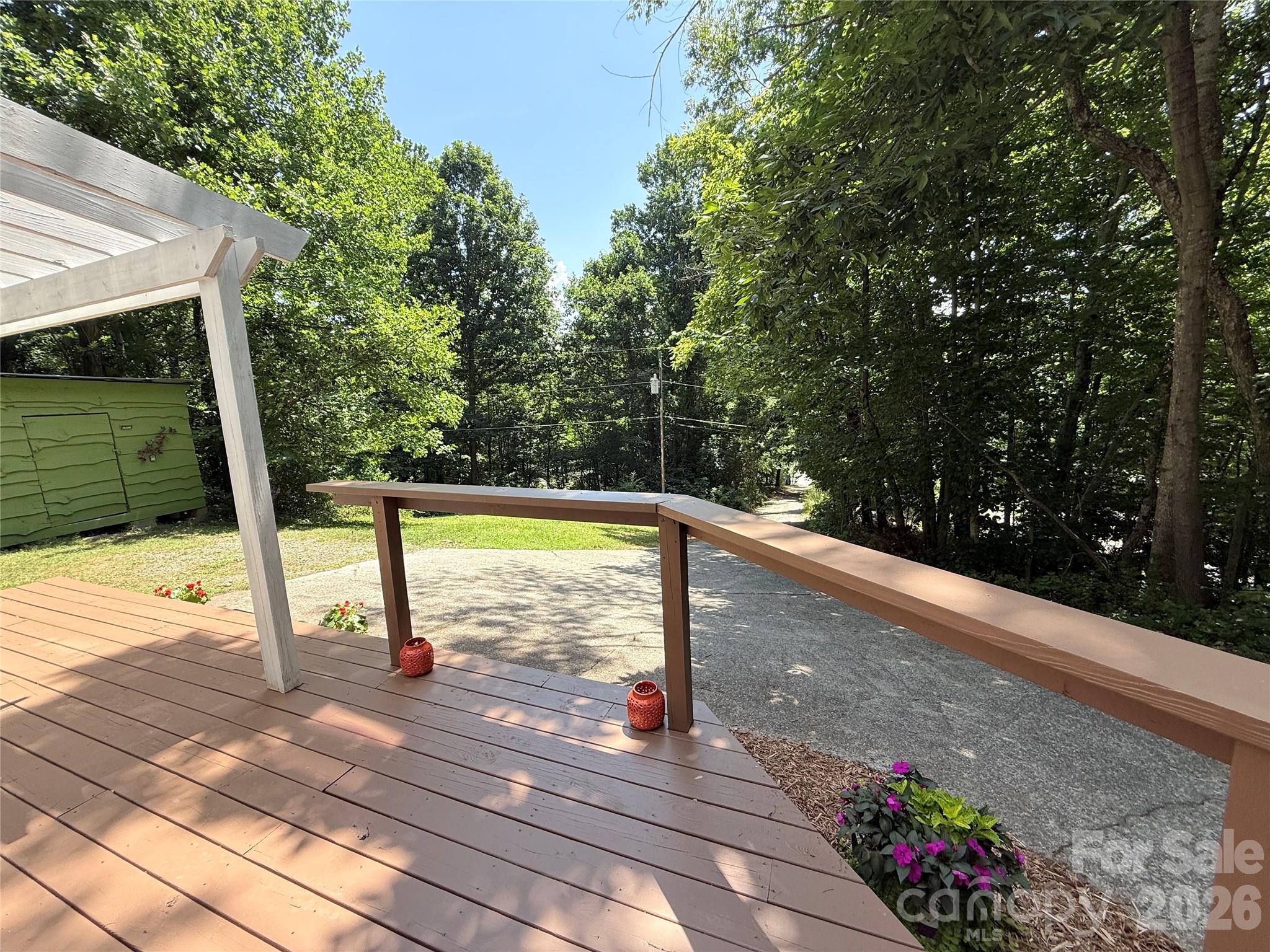 Extended Front Porch! Enjoy your coffee as you watch the light move, hear the birds sing, and feel the breeze! - 95 Walker Cove Road, Black Mountain