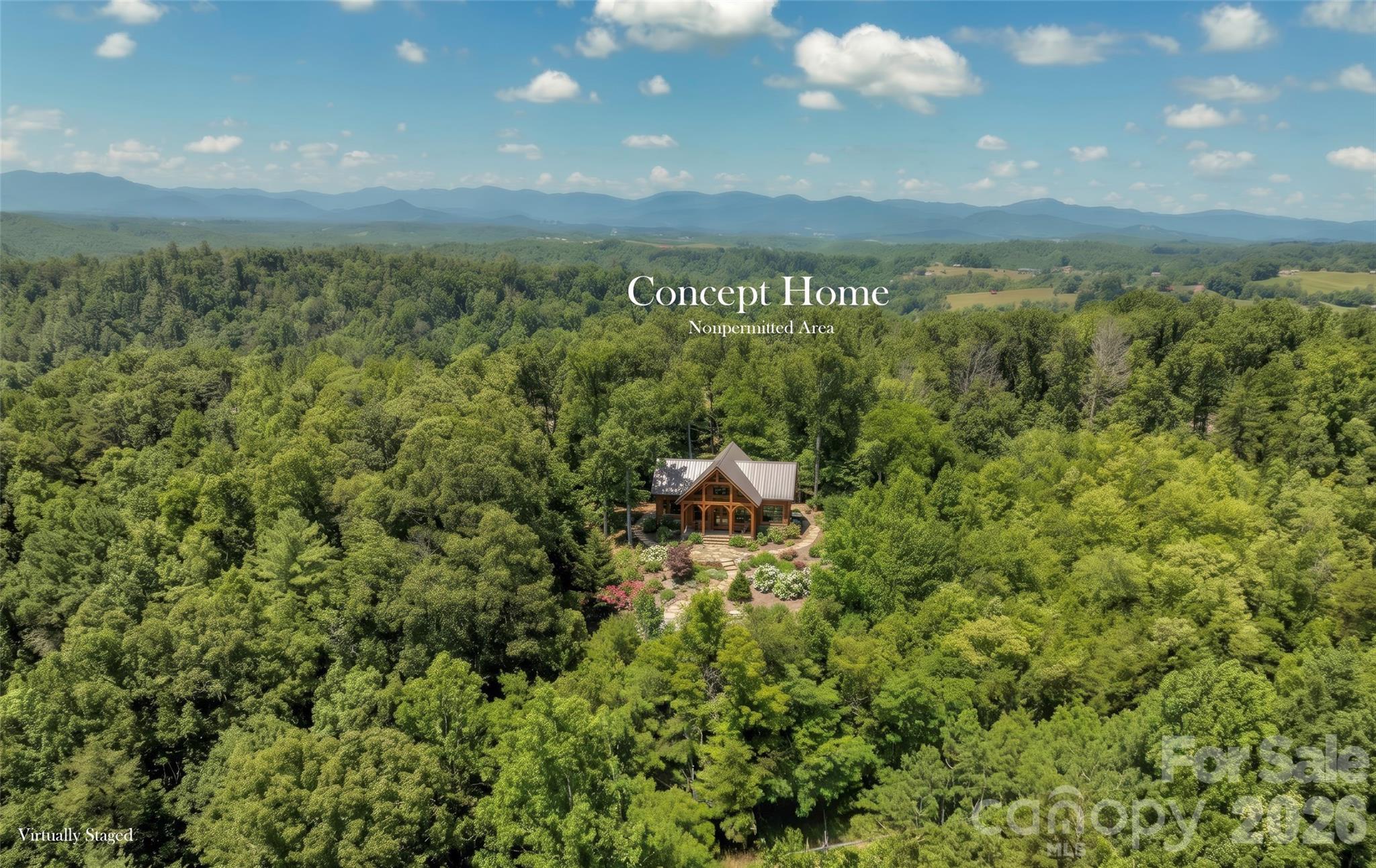 Sample concept Home on .5 acre section - 119 & 127 Deer Hill Lane, Weaverville